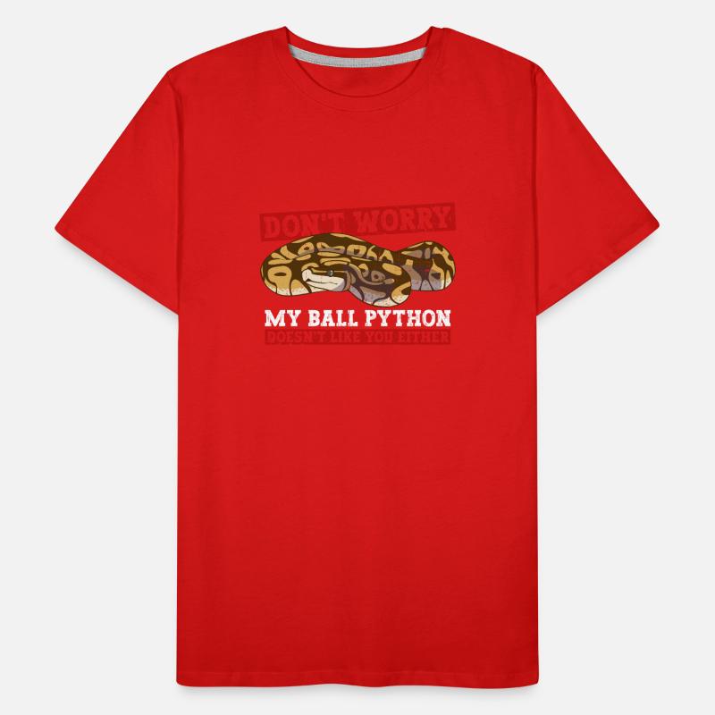 Königspython Bananenkugel Python Männer Premium Bio T-Shirt