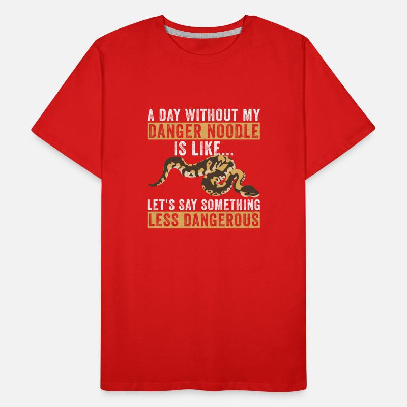 Königspython Bananenkugel Python Danger Nudel Männer Premium Bio T-Shirt