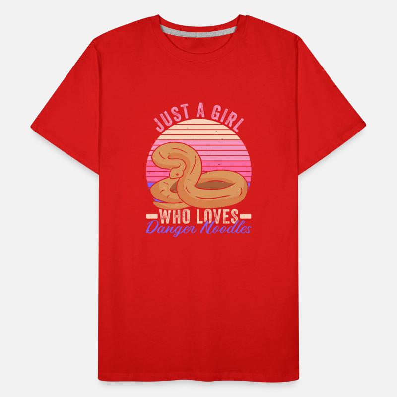 Königspython Danger Noodle T-shirt bio Premium Homme