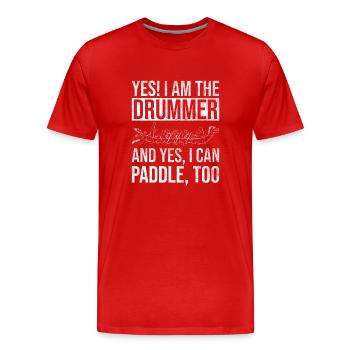 Drachenbootrennen Und Drachenbootmannschaft - Men's Premium Organic T-Shirt - red - Front - Damien (186cm)