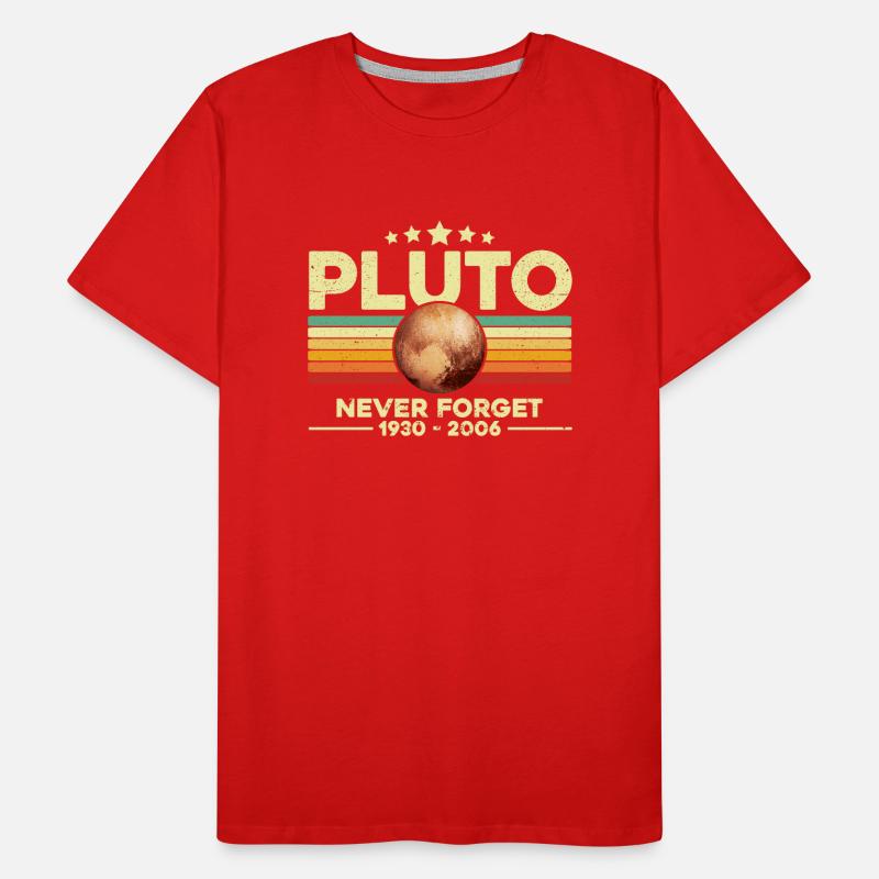 Pluto Never Forget Männer Premium Bio T-Shirt