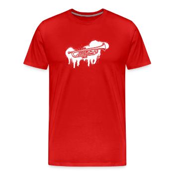 Trumpet Trumpet Player Trumpeter - Men's Premium Organic T-Shirt - red - Front - Damien (186cm)