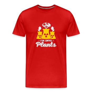 Médecine nucléaire Ingénieur nucléaire radioactif - T-shirt bio Premium Homme - rouge - Devant - Damien (186cm)
