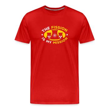 Médecine nucléaire Ingénieur nucléaire radioactif - T-shirt bio Premium Homme - rouge - Devant - Damien (186cm)