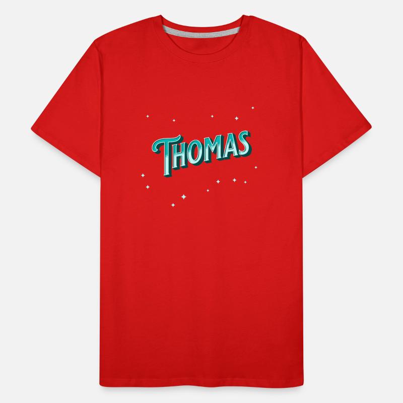 Thomas' name personalized Men's Premium Organic T-Shirt