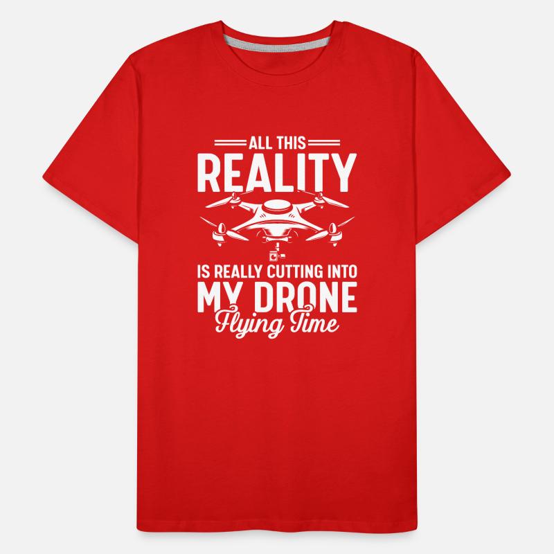Drones, drones, drones volants T-shirt bio Premium Homme