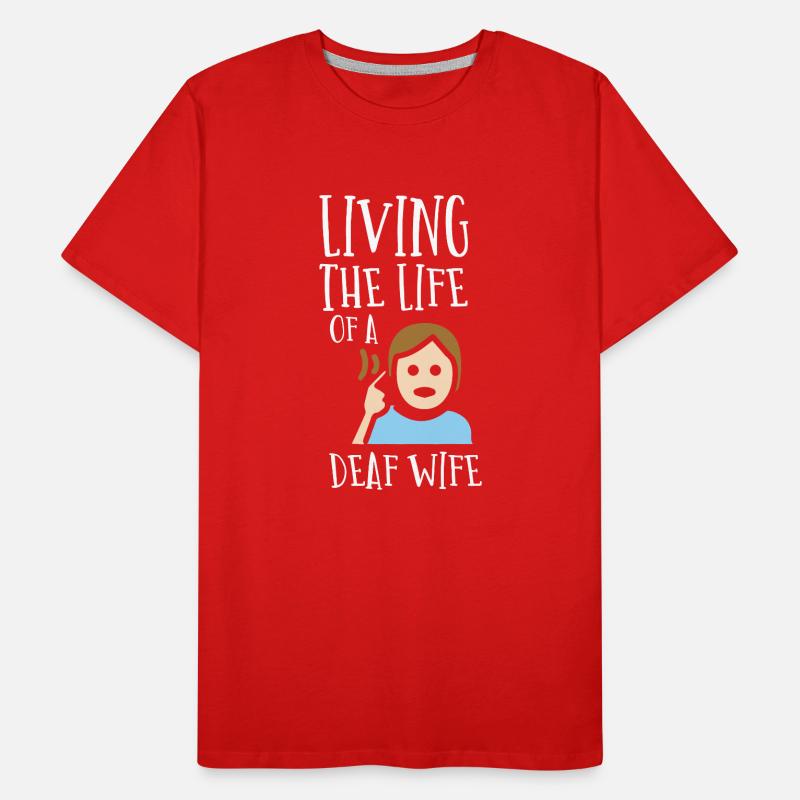 Deaf pride, hearing, disabled, deafness Men's Premium Organic T-Shirt