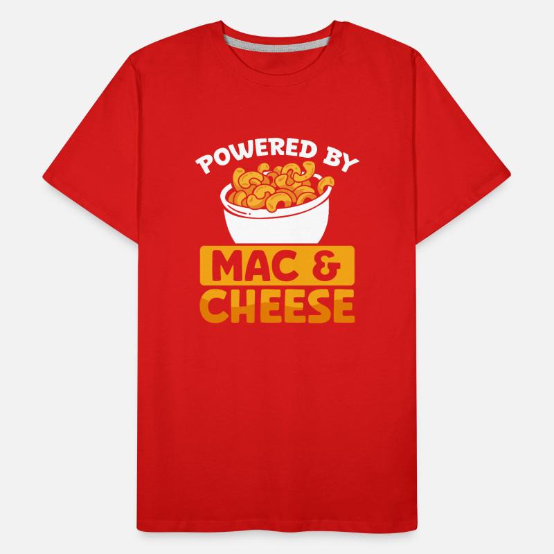 Propulsé par Mac and cheese T-shirt bio Premium Homme