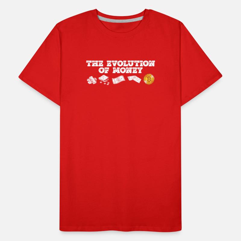 Die Evolution Des Geldes Männer Premium Bio T-Shirt