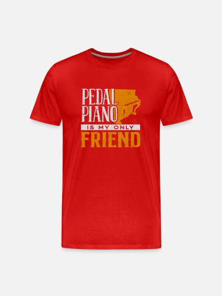 Klaverspiller, klaverlærer, pianist, - Herre Premium T-shirt økologisk - rød