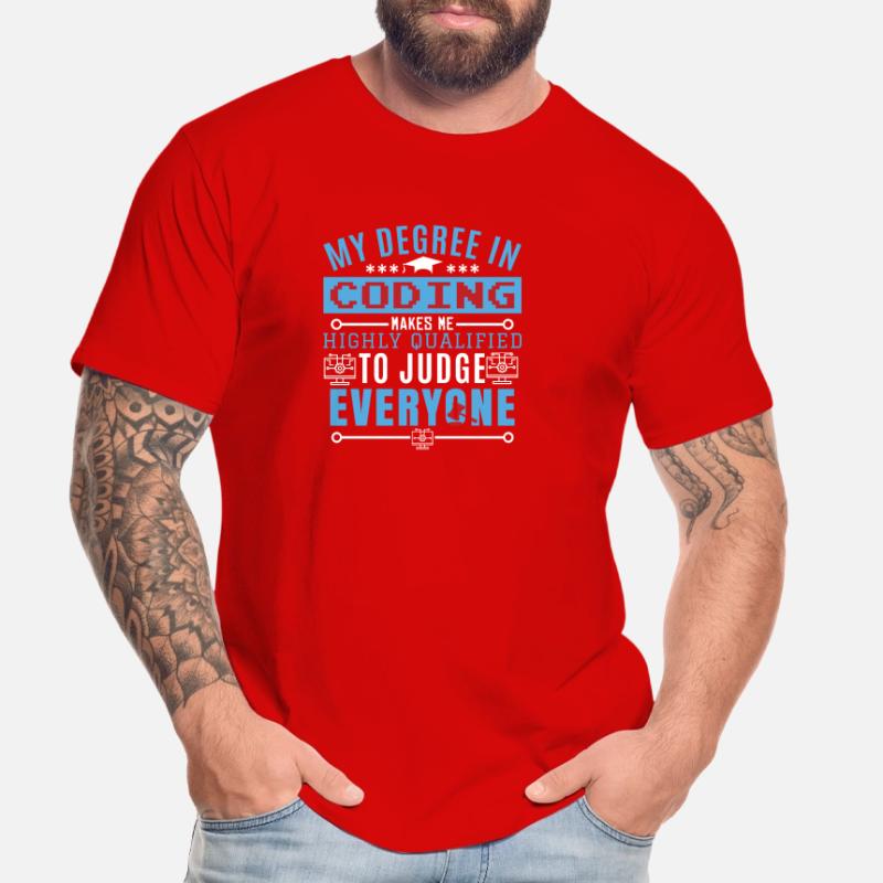 Coder Humor Coding Programmer Humor Men's Premium Organic T-Shirt