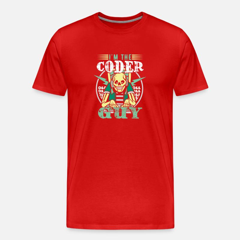 I'm The Coder Guy - Men's Premium Organic T-Shirt - red
