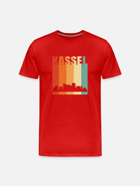 Kassel - Männer Premium Bio T-Shirt - Rot