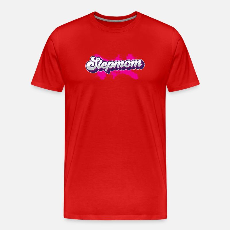 Stiefmutter Ziehmutter Pflegemutter Stepmother - Männer Premium Bio T-Shirt - Rot
