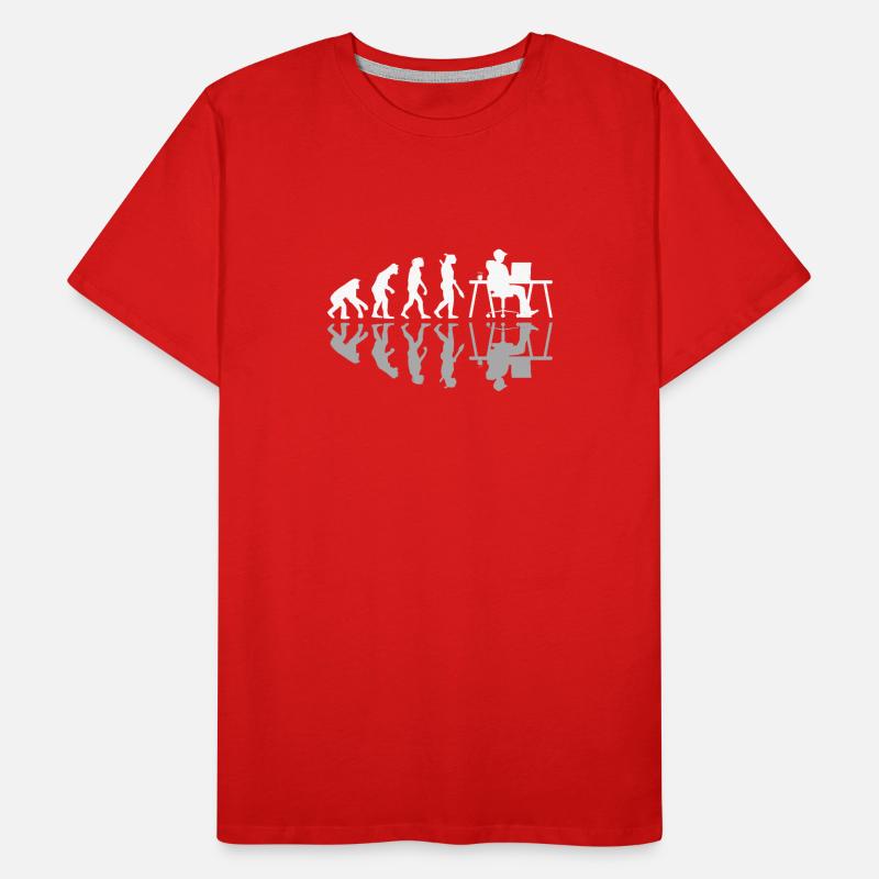 Evolution Funny Programmer Software Developer Männer Premium Bio T-Shirt