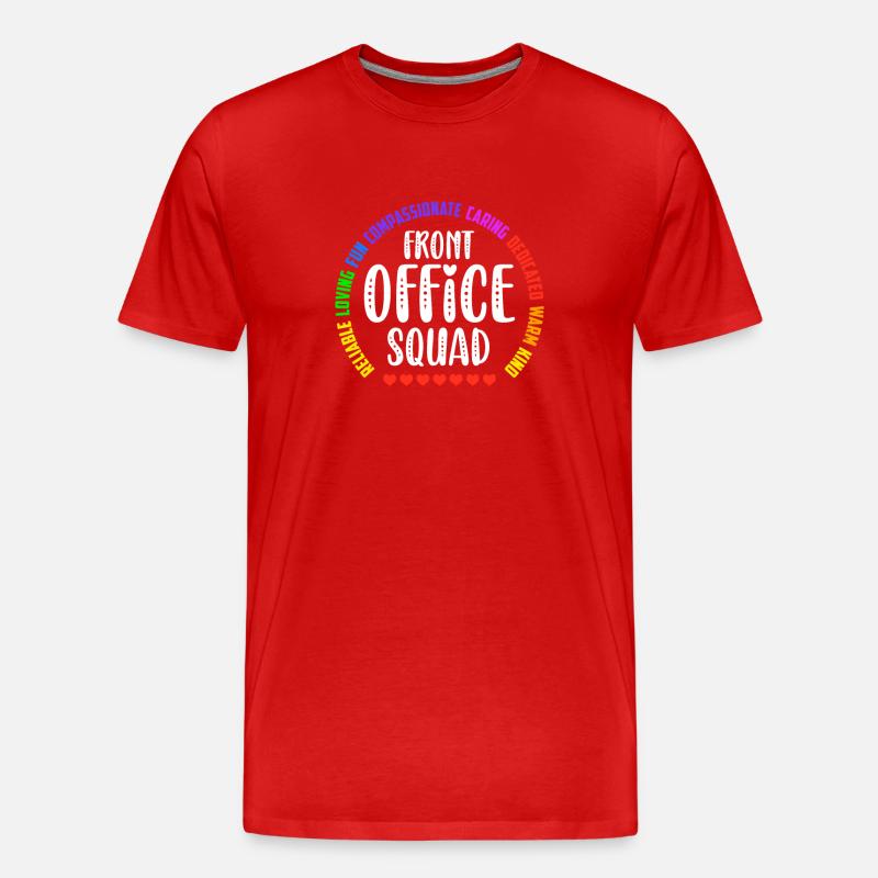 Nette Schulsekretärin Admin Appreciation Assistant - Männer Premium Bio T-Shirt - Rot