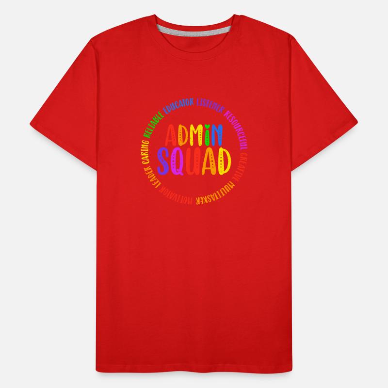 Admin Squad Admin Assistant Administrative Cool Männer Premium Bio T-Shirt