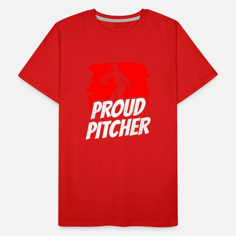 Fier lanceur de baseball Lanceur Hobby T-shirt bio Premium Homme