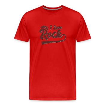 J’adore la jupe - T-shirt bio Premium Homme - rouge - Devant - Damien (186cm)