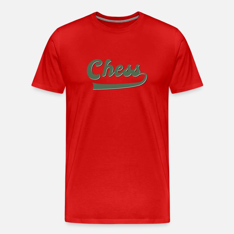 Schach - Männer Premium Bio T-Shirt - Rot