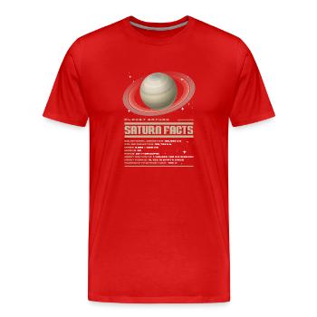 Saturne - T-shirt bio Premium Homme - rouge - Devant - Damien (186cm)