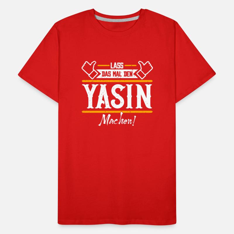 Yasin Geschenkidee Geschenk Geburtstag Männer Premium Bio T-Shirt