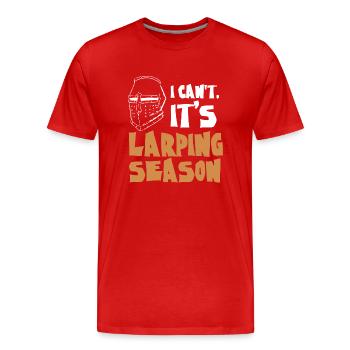 Larp, Live-Action-Rollenspiel - Männer Premium Bio T-Shirt - Rot - Vorne - Damien (186cm)