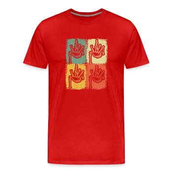 Cornemuse Cornemuse Cornemuse - T-shirt bio Premium Homme - rouge - Devant - Damien (186cm)