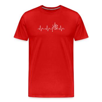 Cornemuse Cornemuse Cornemuse - T-shirt bio Premium Homme - rouge - Devant - Damien (186cm)