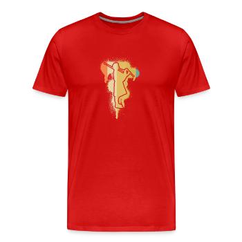 Cornemuse Cornemuse Cornemuse - T-shirt bio Premium Homme - rouge - Devant - Damien (186cm)