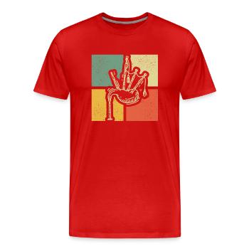 Cornemuse Cornemuse Cornemuse - T-shirt bio Premium Homme - rouge - Devant - Damien (186cm)