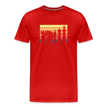 Schach - Männer Premium Bio T-Shirt - Rot - Vorne - Damien (186cm)