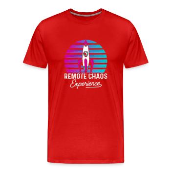 Birds Are Not Real - Männer Premium Bio T-Shirt - Rot - Vorne - Damien (186cm)