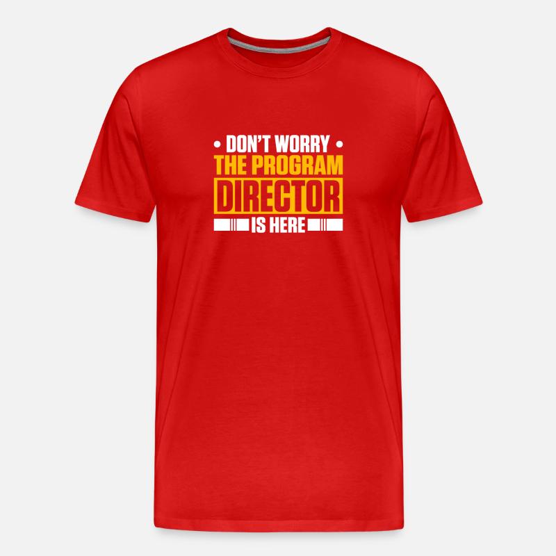 Programmdirektor - Männer Premium Bio T-Shirt - Rot