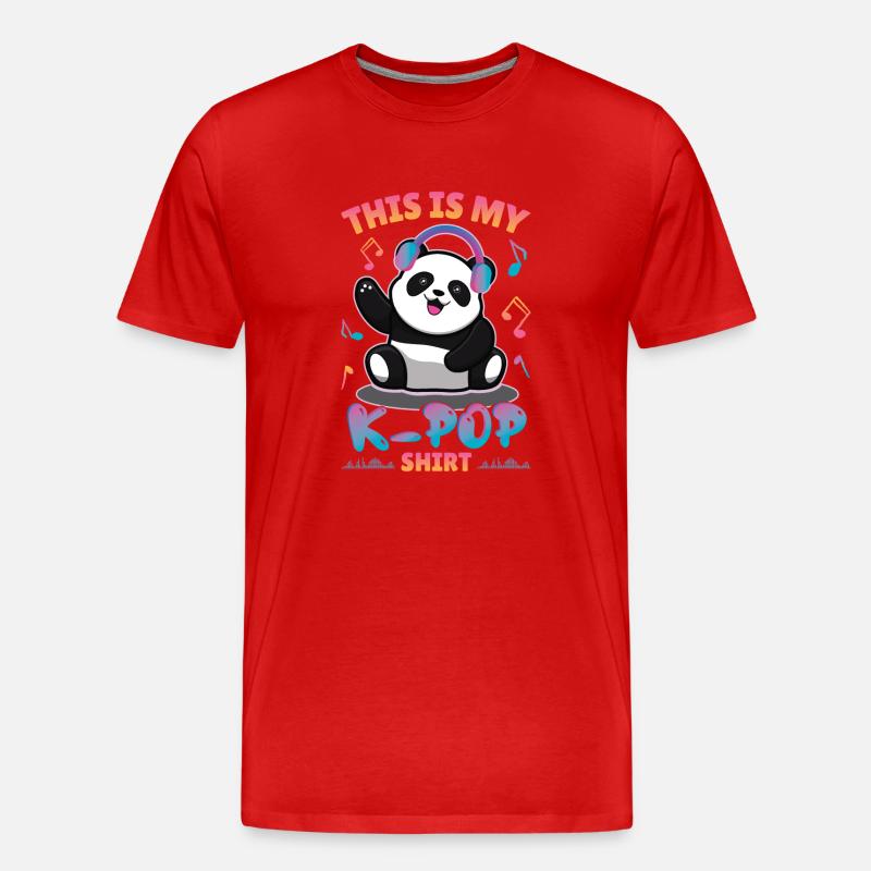K-Pop Lustig - Männer Premium Bio T-Shirt - Rot
