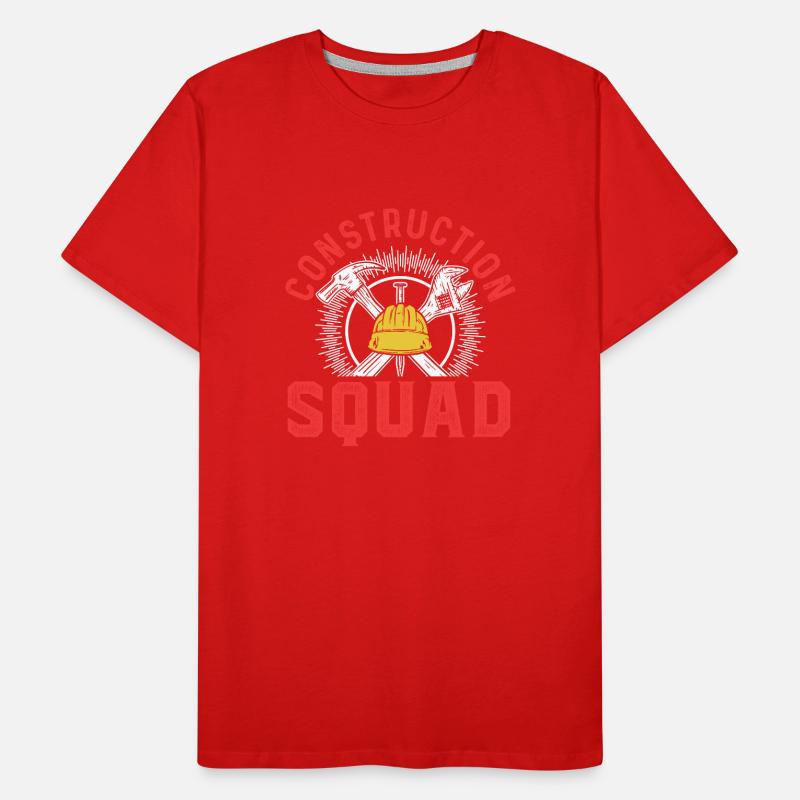 Construction Crew Team Construction Site Teamwork Construction Workers Construction Men's Premium Organic T-Shirt