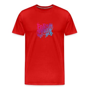 Fresh Urban Hip Hop Music Genre Rap - Men's Premium Organic T-Shirt - red - Front - Damien (186cm)