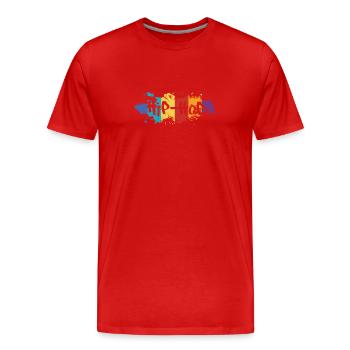 Hip Hop Music Rap Music Freestyle - Men's Premium Organic T-Shirt - red - Front - Damien (186cm)