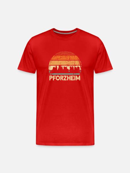 Pforzheim - Men's Premium Organic T-Shirt - red