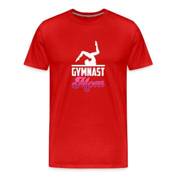 Gymnaste Maman Gymnaste Gymnastique Gymnastique Gymnastique - T-shirt bio Premium Homme - rouge - Devant - Damien (186cm)