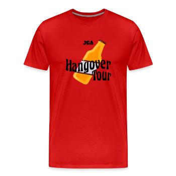 Hangover Tour JGA - Men's Premium Organic T-Shirt - red - Front - Damien (186cm)