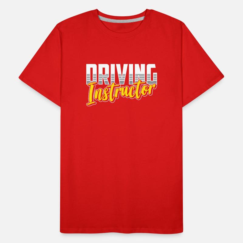 Driving instructor Learner driving school driving lesson Men's Premium Organic T-Shirt
