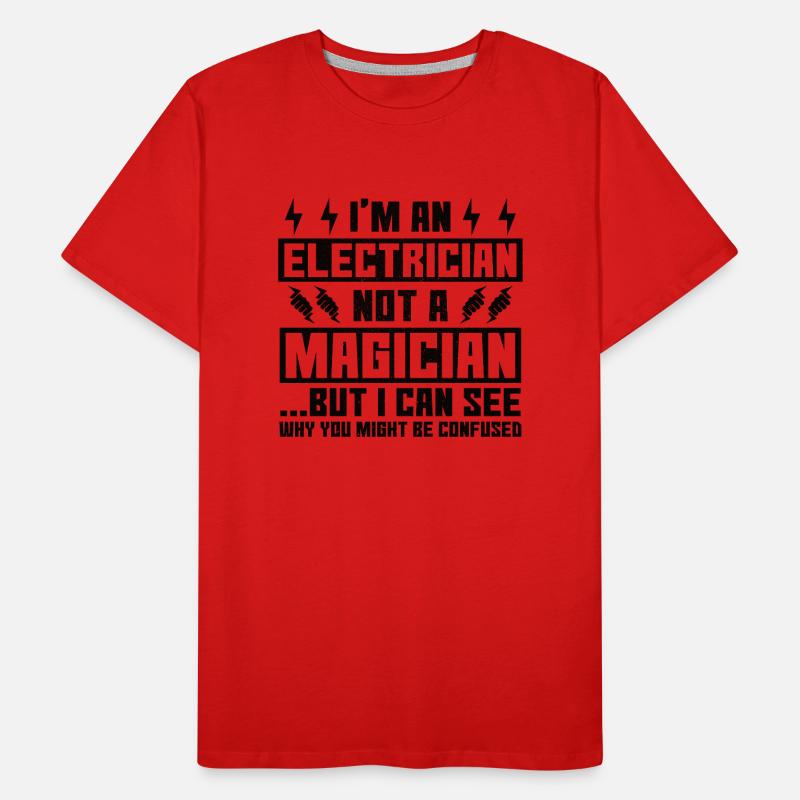 Electrician Electrical Engineering Insulation pliers Electronics Men's Premium Organic T-Shirt