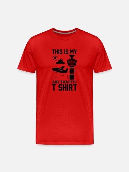 Air traffic controller Tower controller Flight attendants - Men's Premium Organic T-Shirt - red