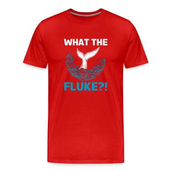 Baleines, baleines, observation des baleines, observation des baleines - T-shirt bio Premium Homme - rouge - Devant - Damien (186cm)