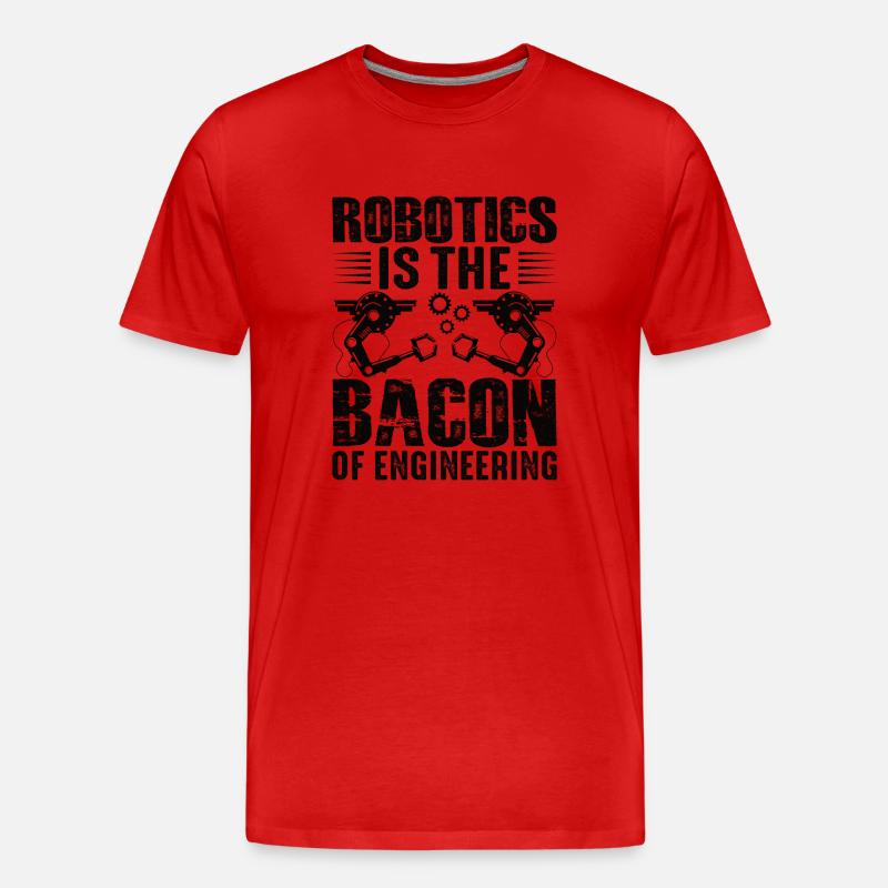 Roboter Programmierer Automatisierungstechniker - Männer Premium Bio T-Shirt - Rot