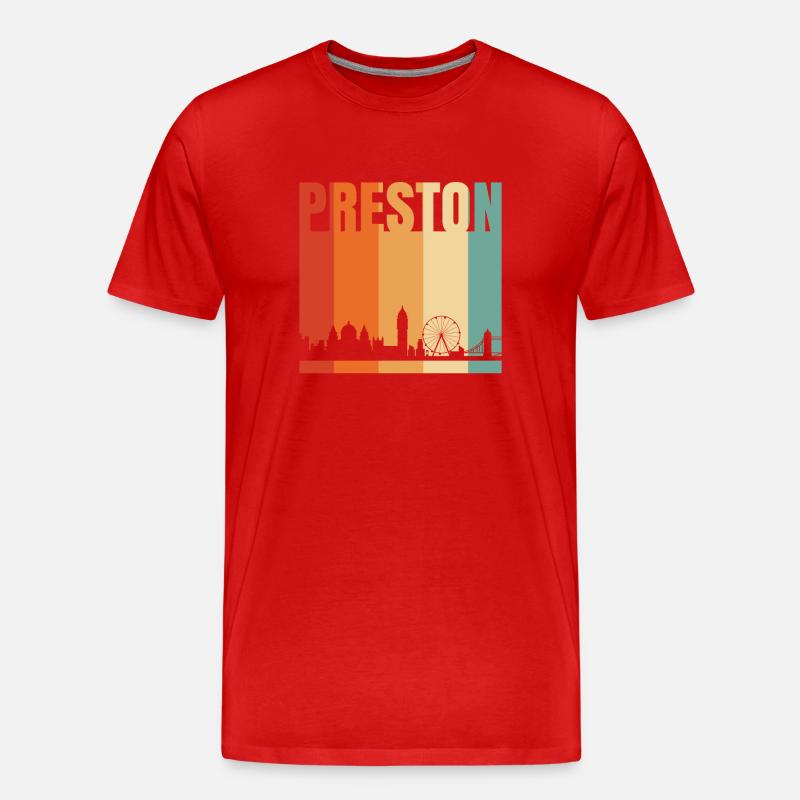 Preston - Männer Premium Bio T-Shirt - Rot
