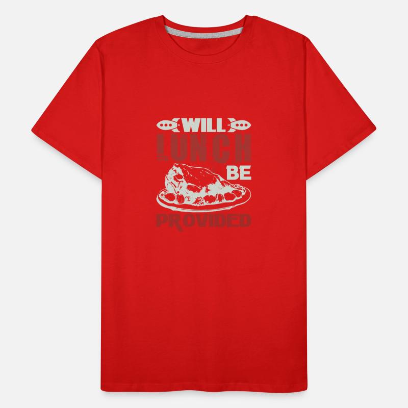 WILL LUNCH BE PROVIDED Men's Premium Organic T-Shirt