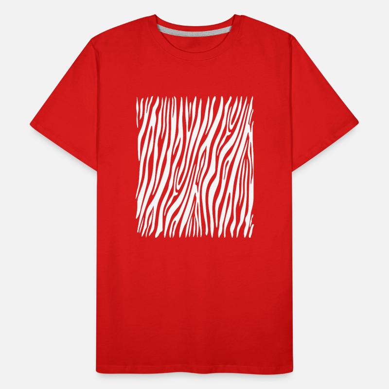 Zebra Pattern Carnival Costume Zebra Stripe Men's Premium Organic T-Shirt