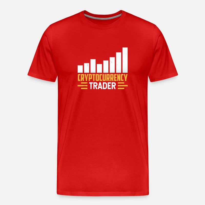 Cryptocurrency Trader Crypto Trader Crypto - Men's Premium Organic T-Shirt - red